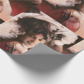 Vintages Vampire-Verpackungs-Papier Geschenkpapier (Ecke)