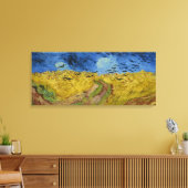 Vintages Van-Gogh-Feld mit Krähen Leinwanddruck (Insitu (Wohnzimmer))
