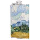 Vintages Van Gogh-Weizenfeld mit Zypressen Flachmann (Links)