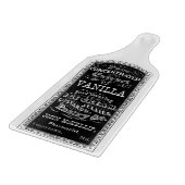 Vintages Vanille-Aufkleber-Glasschneiden-Brett Schneidebrett (Ecke)