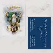 Vintages Vater-Weihnachten Visitenkarte (Vorne/Hinten)