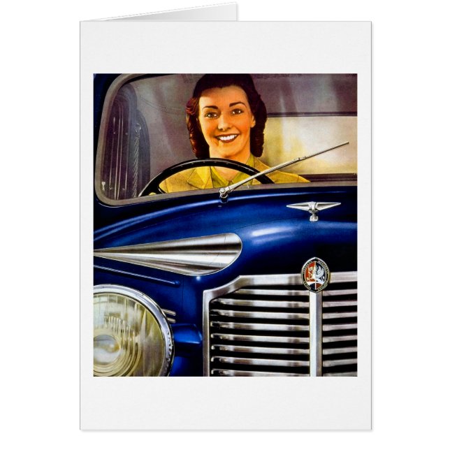 Vintages Vauxhall fährt Anzeige (Vorne)