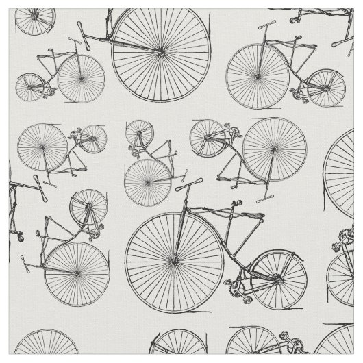 Vintages Velocipede Fahrrad Stoff (Nahaufnahme)