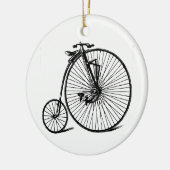 Vintages Velocipede-Penny-Farthing-Fahrrad-Fahrrad Keramikornament (Links)
