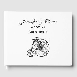 Vintages Velocipede Penny Farthing Fahrrad Gästebuch
