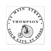 Vintages Velocipede Penny Farthing Fahrrad Permastempel (Design)
