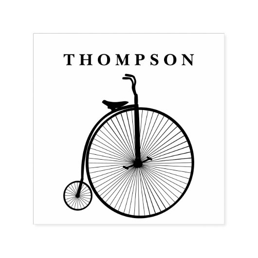 Vintages Velocipede Penny Farthing Fahrrad Permastempel (Design)