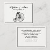 Vintages Velocipede Penny Farthing Fahrrad Visitenkarte (Vorne/Hinten)