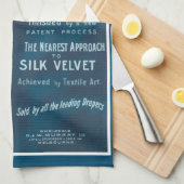 Vintages Velvet-Werbeplakat Geschirrtuch (Viertel Falte)