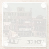 Vintages Venedig Glasuntersetzer (Rückseite)