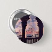 Vintages Venedig Italien Reisen Button (Vorne & Hinten)