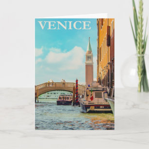 Vintages Venedig Italien Reisen Karte
