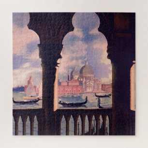 Vintages Venedig Italien Reisen Kunstvoll wandern Puzzle