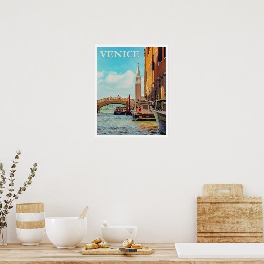 Vintages Venedig Italien Reisen Poster (Küche)