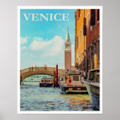 Vintages Venedig Italien Reisen Poster (Vorne)