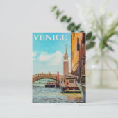 Vintages Venedig Italien Reisen Postkarte (Stehend Vorderseite)