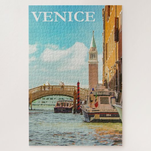 Vintages Venedig Italien Reisen Puzzle (Vertikal)