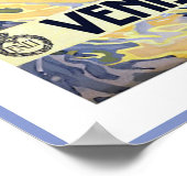 Vintages Venedig, Italien Reiseplakat Poster (Ecke)