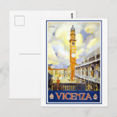 Vintages Venedig, Italien, Reiseplakat Postkarte (Vorne/Hinten)