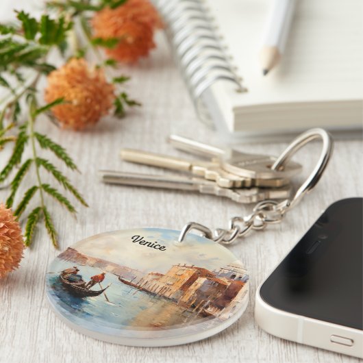 Vintages Venedig Italien Schlüsselanhänger (Vorderseite rechts)
