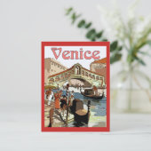 Vintages Venedig Postkarte (Stehend Vorderseite)