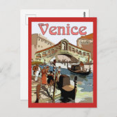 Vintages Venedig Postkarte (Vorne/Hinten)