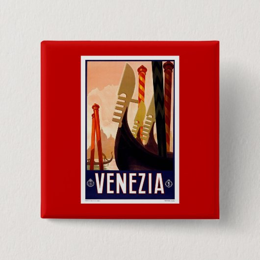 Vintages Venezia Button (Vorderseite)