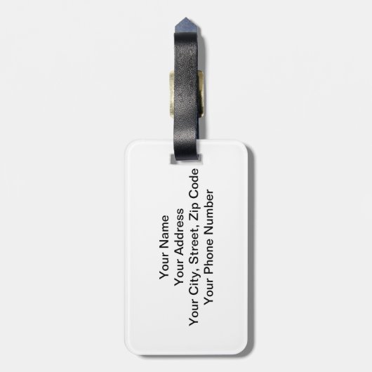 Vintages Venezia Gepäckanhänger (Rückseite vertikal)