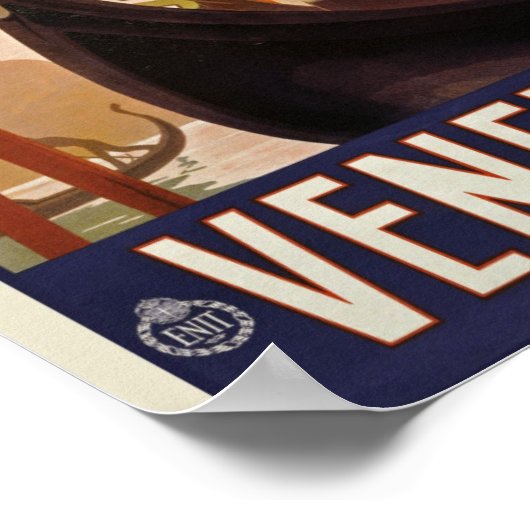 Vintages venezianisches Poster - Italien (Ecke)