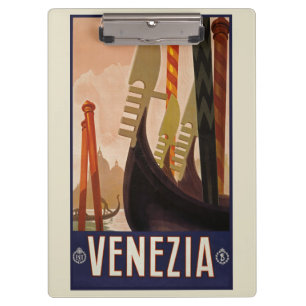 Vintages venezianisches Poster - Italien Klemmbrett