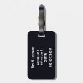 Vintages "Venise und kundenspezifischer Gepäckanhänger (Rückseite vertikal)