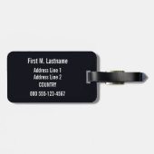 Vintages "Venise und kundenspezifischer Gepäckanhänger (Rückseite horizontal)