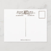 Vintages Vergessen-Ich-Nicht-Herz Postkarte (Rückseite)