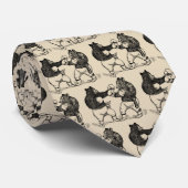 Vintages Verpacken trägt Linie Kunst Krawatte (Gerollt)