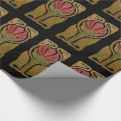 Vintages Verpackungs-Papier der Geschenkpapier (Ecke)