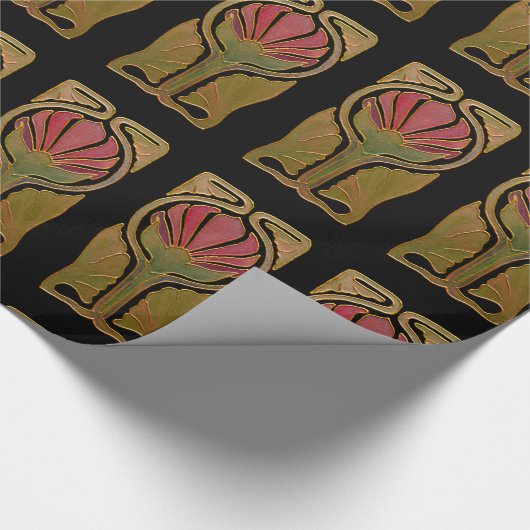 Vintages Verpackungs-Papier der Geschenkpapier (Ecke)