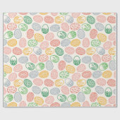 Vintages Verpackungs-Papier des Osterei-Muster-| Geschenkpapier (Flach)