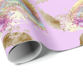 Vintages Verpackungs-Papier Fan-Damen-Matte Geschenkpapier (Rolleneckpunkt)