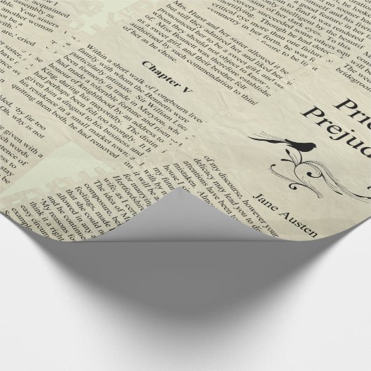 Vintages Verpackungspapier Geschenkpapier (Ecke)