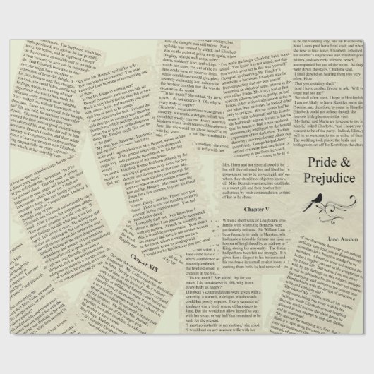 Vintages Verpackungspapier Geschenkpapier (Flach)