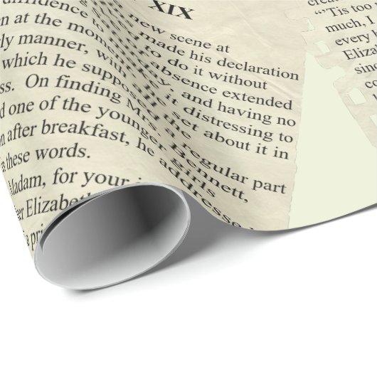 Vintages Verpackungspapier Geschenkpapier (Rolleneckpunkt)