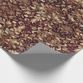 Vintages Verpackungspapier und Goldpapier Geschenkpapier (Ecke)