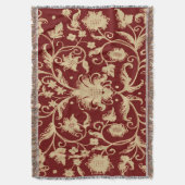 Vintages verziertes Blumenmuster Decke (Vorderseite Vertikal)