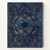 Vintages Verziertes Gold Notizblock (Rückseite)