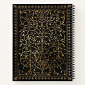 Vintages Verziertes Gold Notizblock (Rückseite)