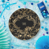 Vintages Verziertes Gold Pappteller (Party)