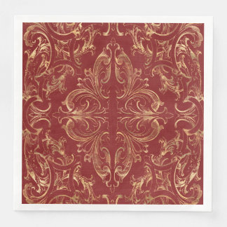 Vintages Verziertes Gold Serviette