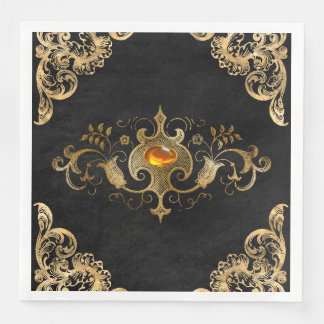Vintages Verziertes Gold Serviette