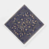 Vintages Verziertes Gold Serviette (Ecke)