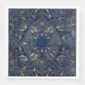 Vintages Verziertes Gold Serviette (Vorderseite)